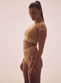 HAMADE – Mesh Side Garter Bottoms