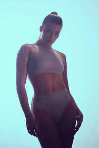 HAMADE – Mesh Side Garter Bottoms