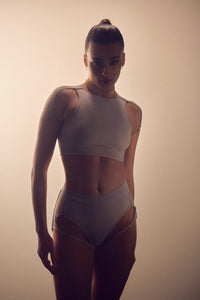 HAMADE - High Scoop Neck Crop Top