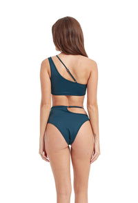 HAMADE – Peacock Asymmetric High-Cut Bottoms