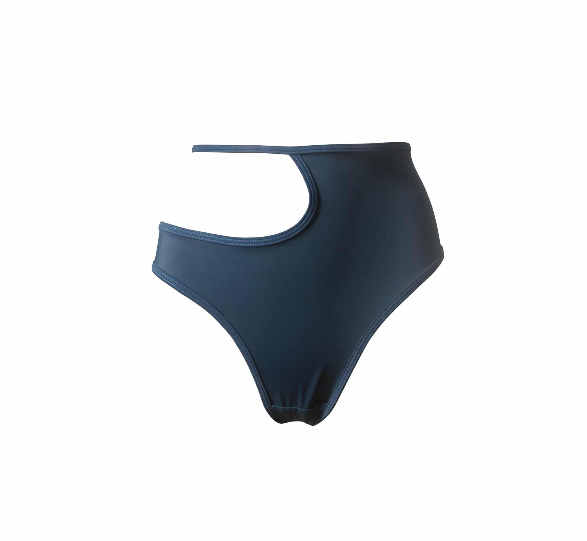 HAMADE – Peacock Asymmetric High-Cut Bottoms