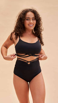 LUNALAE - Willow Cross Over High Waist Bottoms