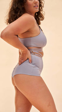 LUNALAE - Willow Cross Over High Waist Bottoms