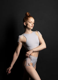 HAMADE - High Scoop Neck Crop Top