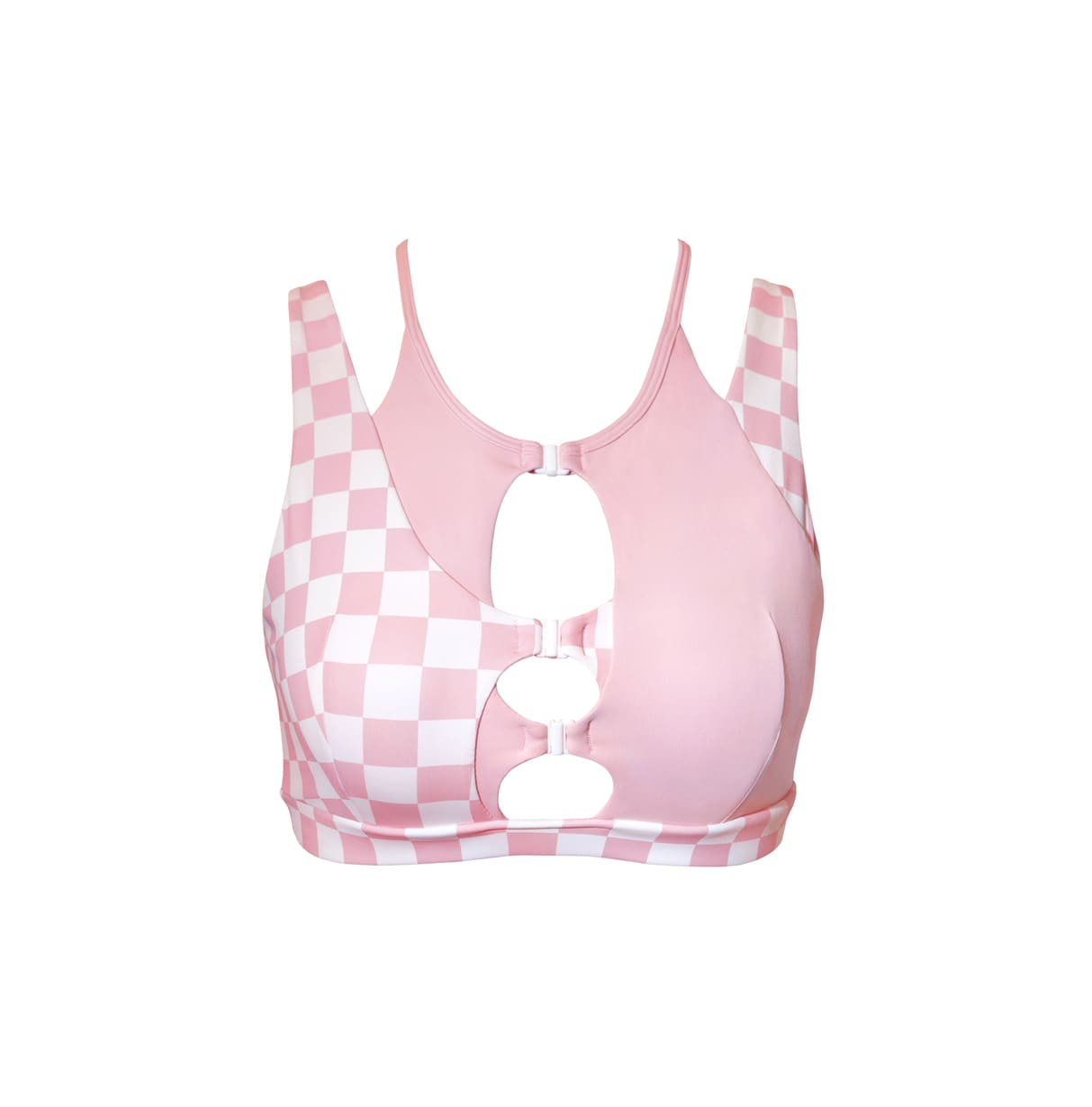 HAMADE - Pink Patchwork Top