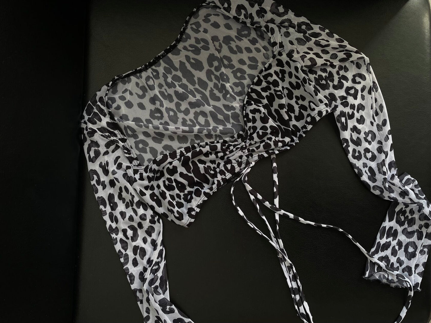 EXO WEAR - Mesh long sleeve top