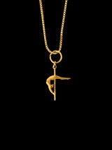 POLE CHARMS - Pendentif "Crescent Moon" Doré