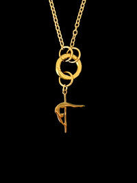 POLE CHARMS - Pendentif "Crescent Moon" Doré