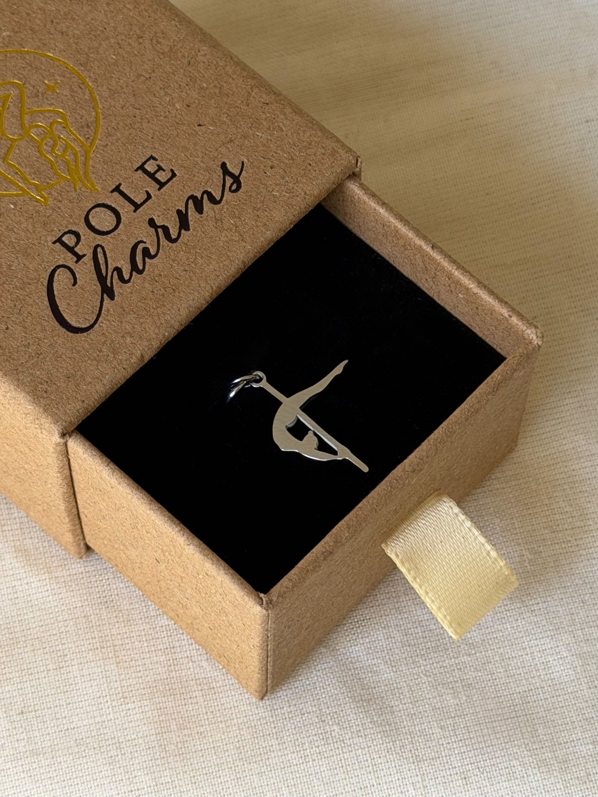 POLE CHARMS - Pendentif "Crescent Moon" Argenté