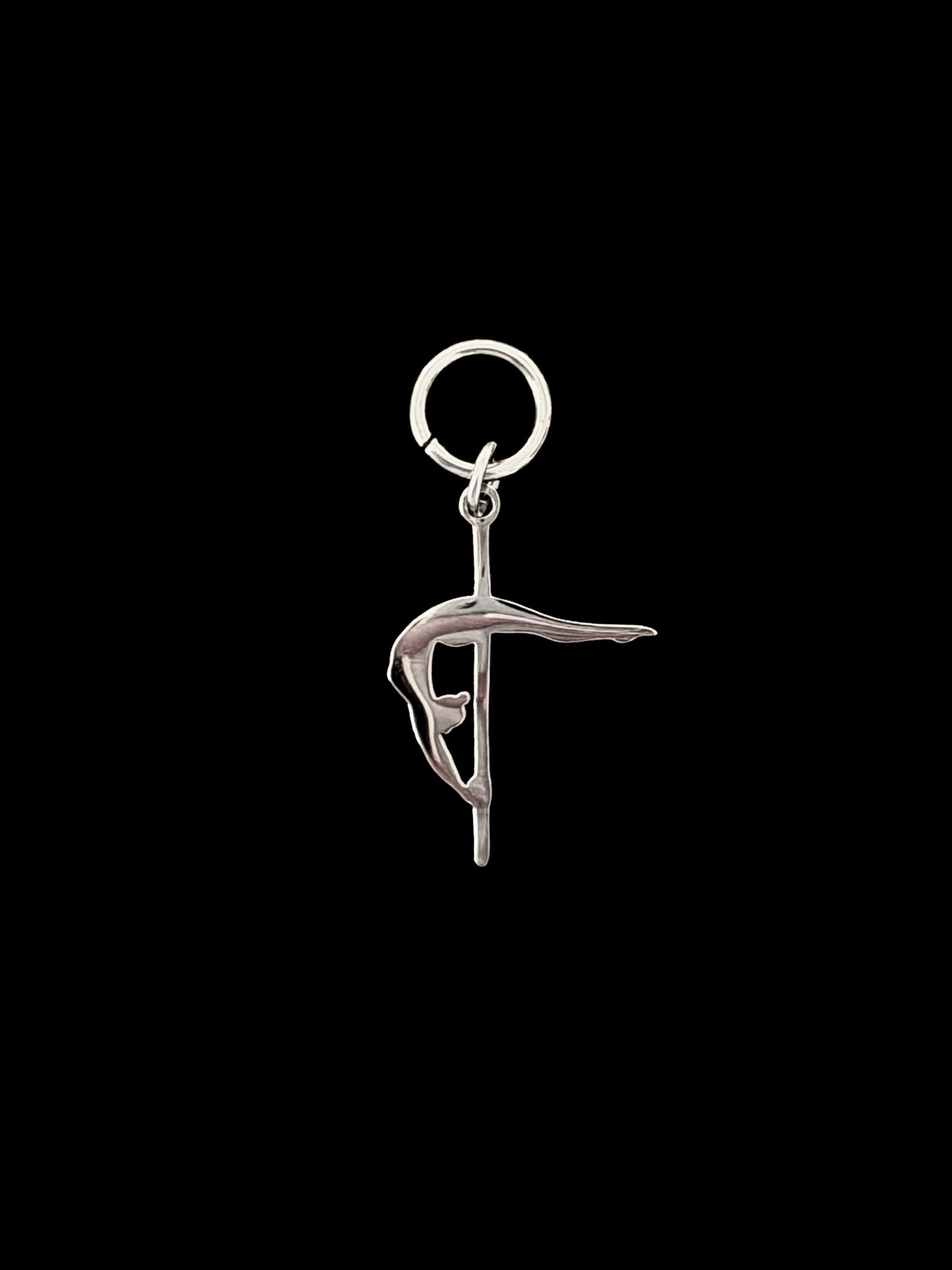 POLE CHARMS – "Crescent Moon" Silver Charm