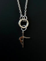 POLE CHARMS - Pendentif "Crescent Moon" Argenté