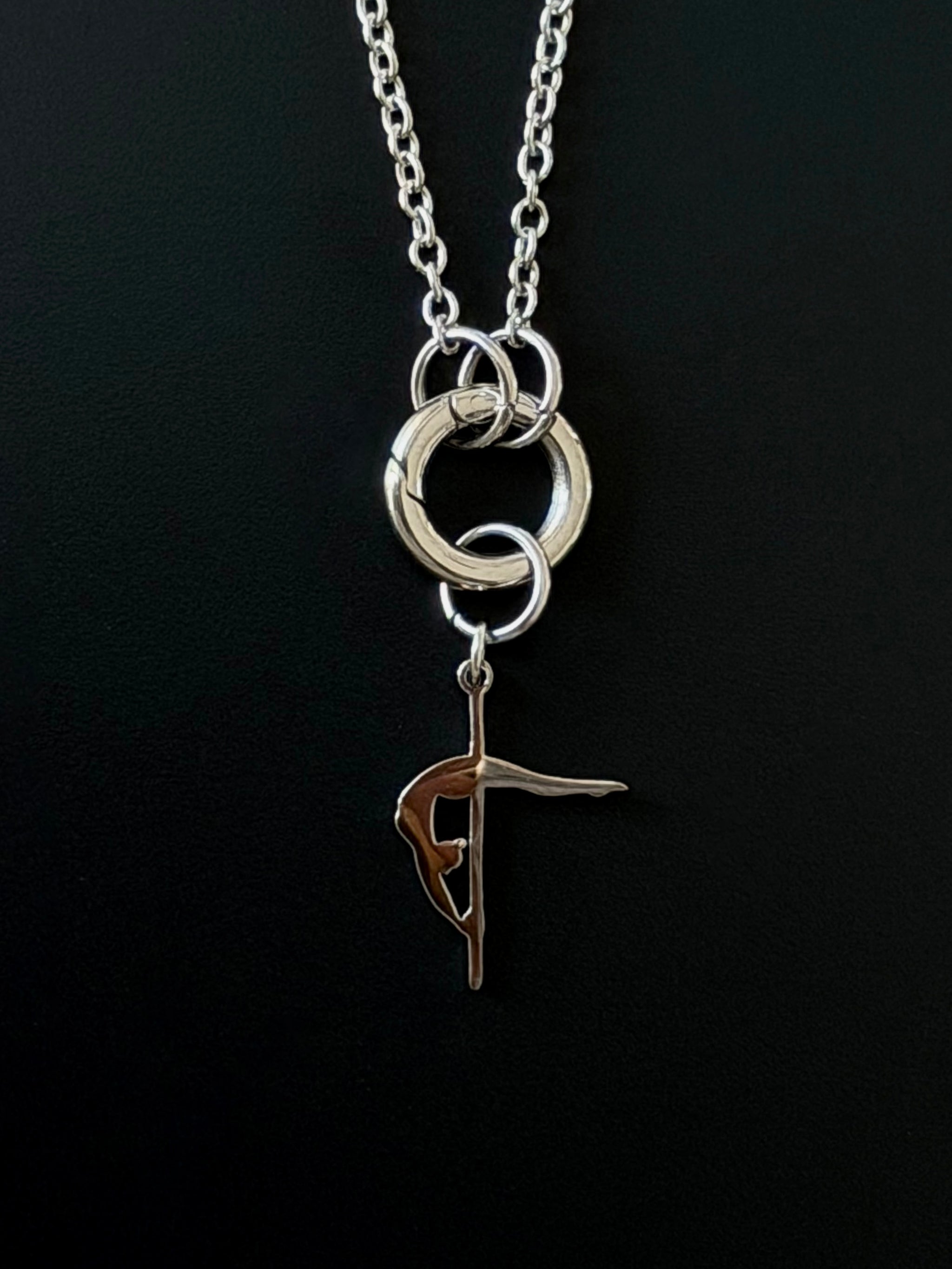 POLE CHARMS - Pendentif "Crescent Moon" Argenté