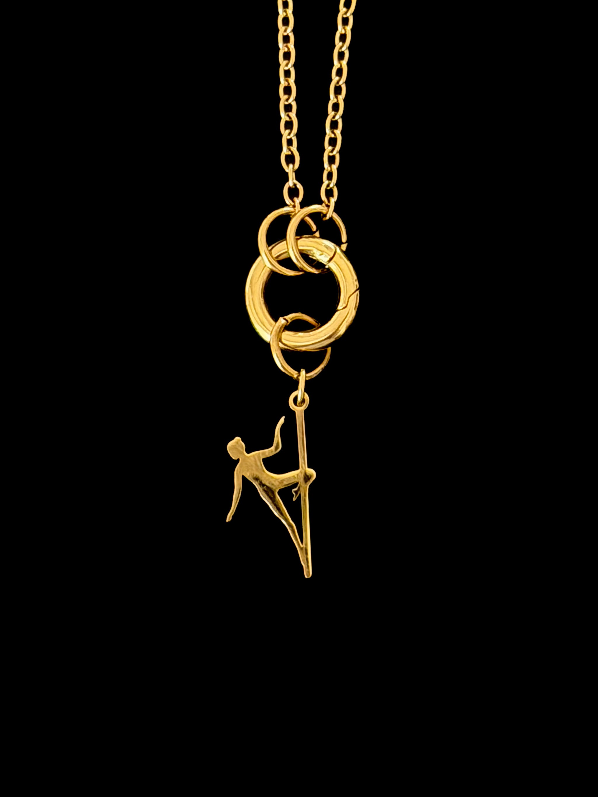 POLE CHARMS – "Cupid" Gold Charm