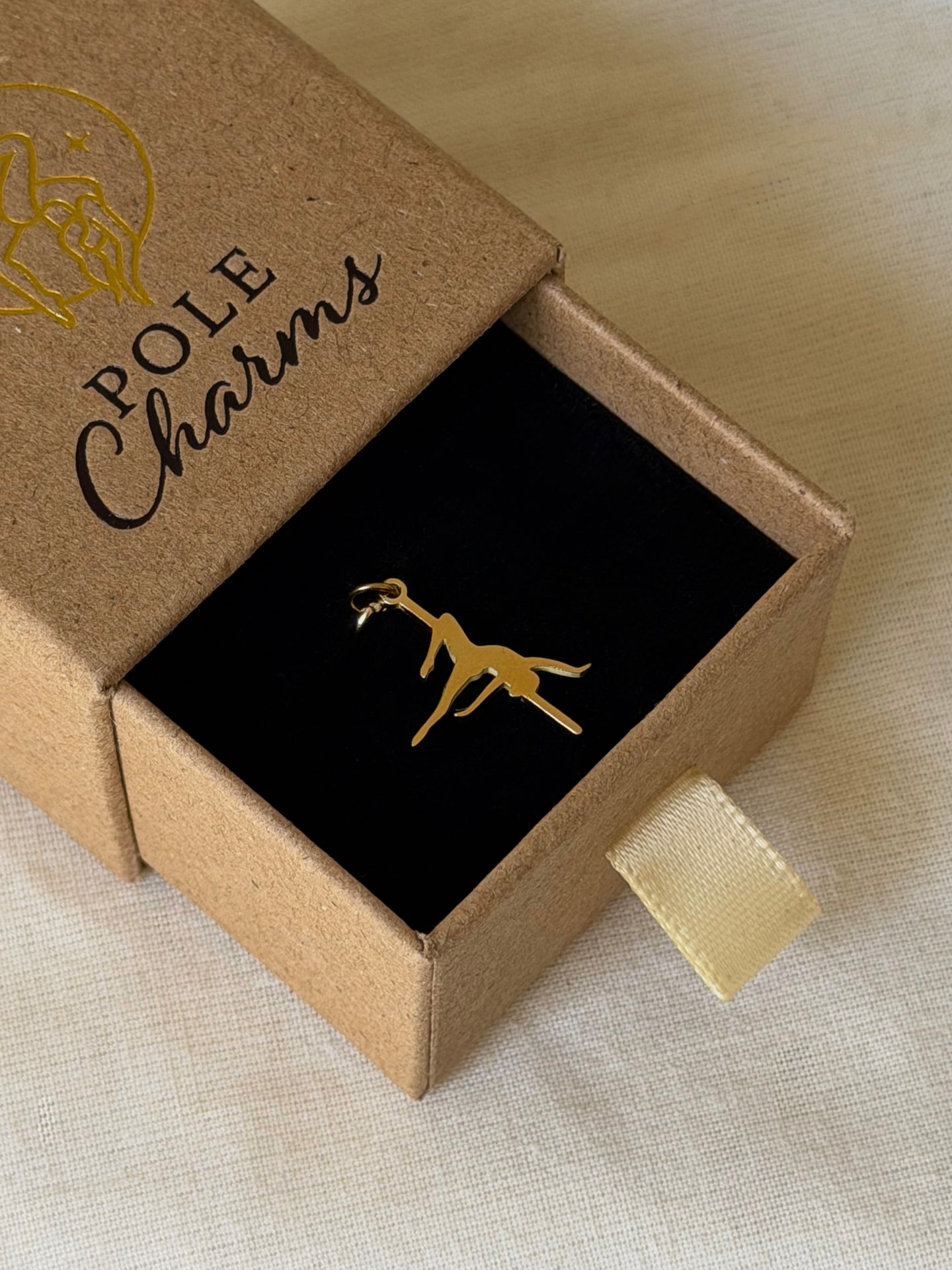 POLE CHARMS – "Gemini" Gold Charm