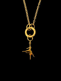 POLE CHARMS – "Gemini" Gold Charm