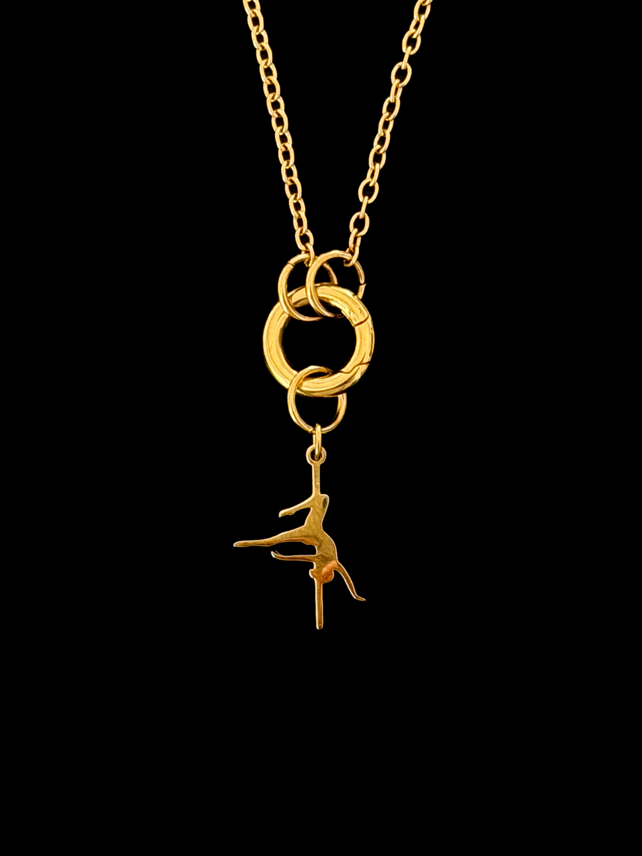POLE CHARMS – "Gemini" Gold Charm