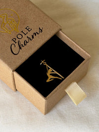POLE CHARMS – "Hangman" Gold Charm