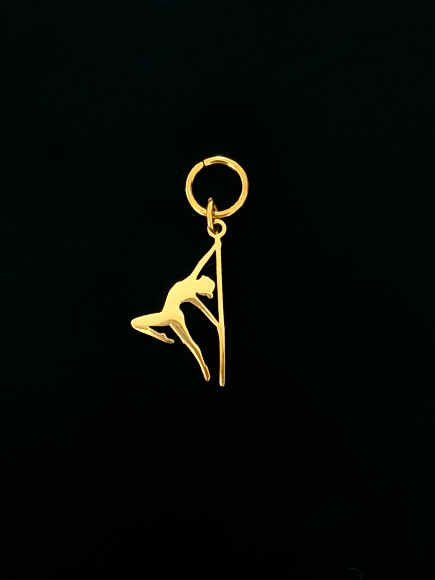 POLE CHARMS – "Hangman" Gold Charm