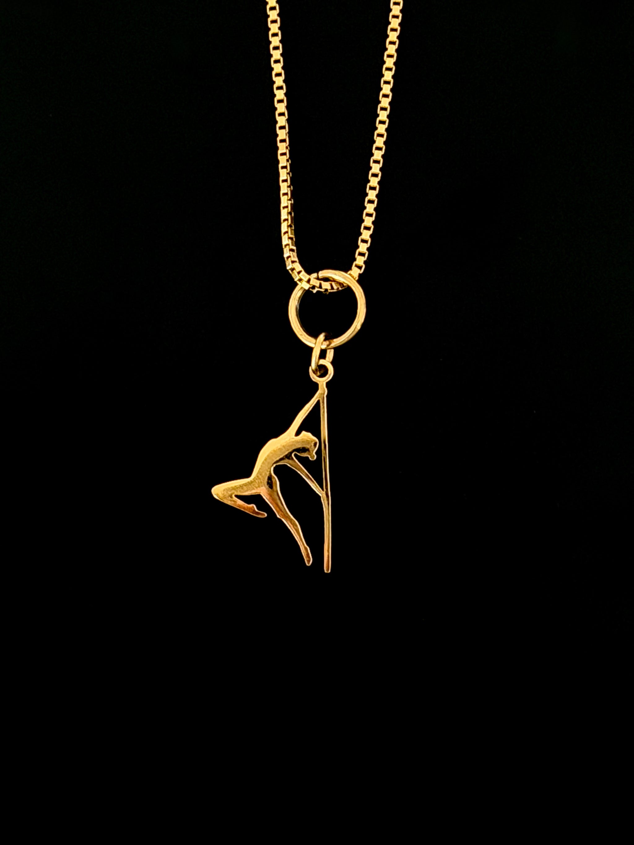 POLE CHARMS – "Hangman" Gold Charm
