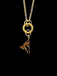 POLE CHARMS – "Hangman" Gold Charm