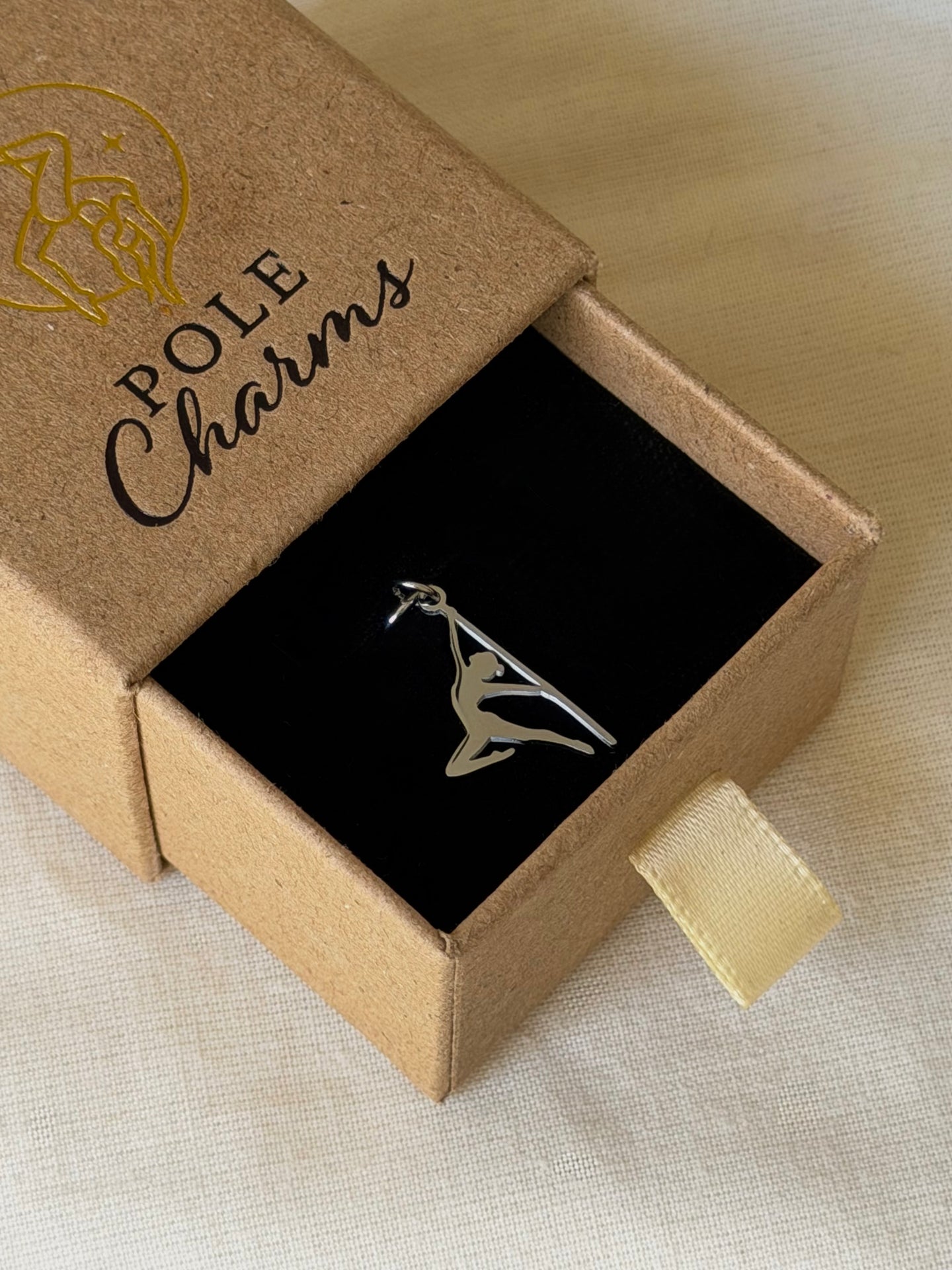 POLE CHARMS – "Hangman" Silver Charm