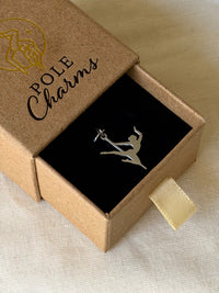 POLE CHARMS – "Superwoman" Silver Charm