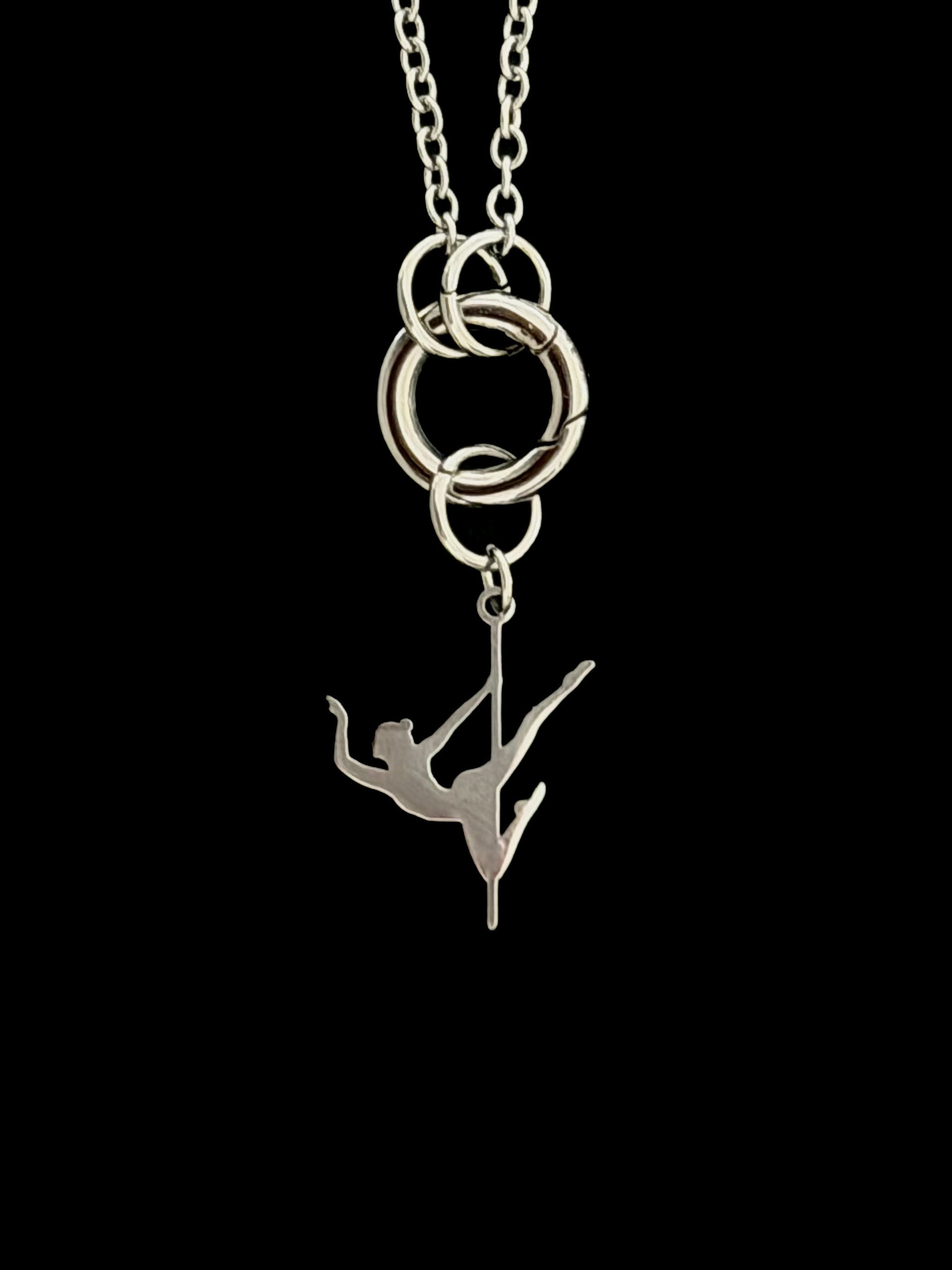 POLE CHARMS – "Superwoman" Silver Charm