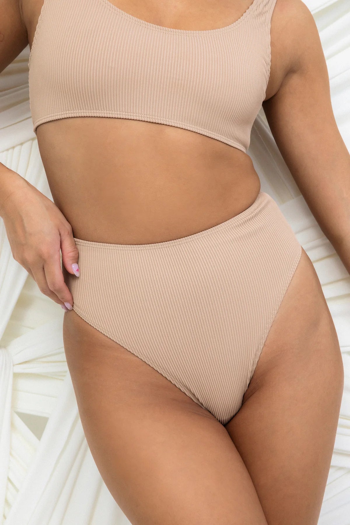 HOTCAKES - Short Taille Haute Toffee Latte