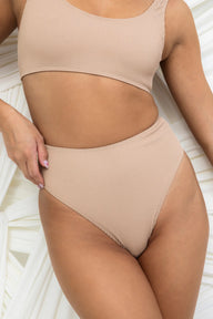 HOTCAKES - Short Taille Haute Toffee Latte