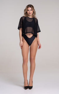 PARADISE CHICK - Medusa Mesh Crop T-Shirt