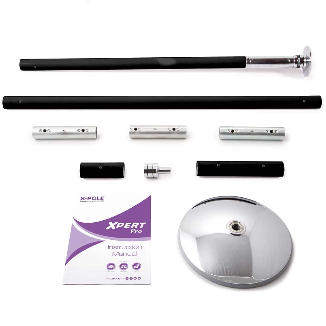 Adaptateur De Sol X-Lock Pour Barre XPert Pro PX - 45 Mm Chrome, Remplacement Officiel X-POLE